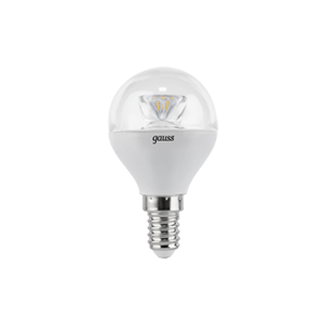 Лампа Gauss LED Globe E14 6.5W 100-240V 4100K 1/10/50