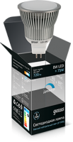 Лампа MR16 8W GU5.3 AC220-240V 4100K диммируемая