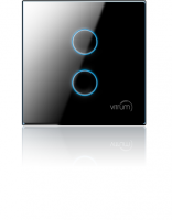 Выключатель, двухканальный, Z-wave - Vitrum II BS on-off wireless