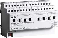 104600 Реле GIRA instabus knx-eib серияKNX/EIB, 8-канальное, с ручным управлением, для емкостной нагрузки, с функцией замера тока