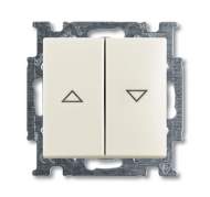 1413-0-1102 (2026/4 UC-96) BJB Basic 55 Шале (бел) Выключатель жалюзийный кнопочный