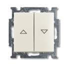 1413-0-1102 (2026/4 UC-96) BJB Basic 55 Шале (бел) Выключатель жалюзийный кнопочный