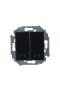 1591392-032 15 Чёрный Выключатель 2-кл с подсветкой, 16А, 250В, винт.заж.