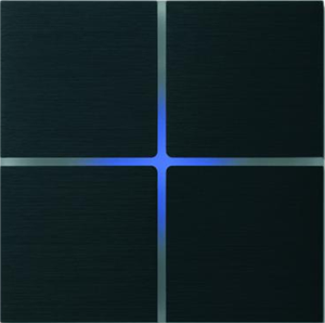 Sentido  лицевая панель, четырехклавишный, цвет черный арт.202-03