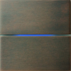 Sentido  лицевая панель, двухклавишный, цвет бронза арт.201-05