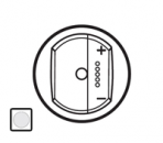 68076 Celiane Бел Накладка светорегулятора приемник-передатчик PLC/ИК с индикацией состояния 300Вт