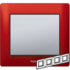 771904 Galea Life Красный Металл/Magic Red Рамка 4-я гориз