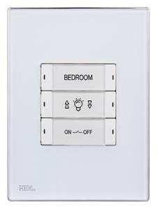 HDL-M/P03.2-46 3-клавишная панель KNX, австралийский/US стандарт (без шинного соединителя HDL-M/PCI.3)