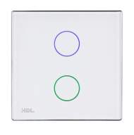 HDL-M/TBP2.1-48  2-клавишная сенсорная Smart панель KNX, LED индикация, европейский стандарт (без шинного соединителя HDL-M/PCI.1)