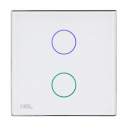 HDL-M/TBP2.1-48  2-клавишная сенсорная Smart панель KNX, LED индикация, европейский стандарт (без шинного соединителя HDL-M/PCI.1)