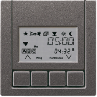 AL5232AN LS 990 Антрацит Накладка нажимного электронного жалюзийного выключателя