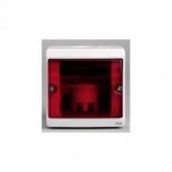 ENN34526 Бокс для сигнальной лампы, красное стекло, о/у в сборе, серый IP55