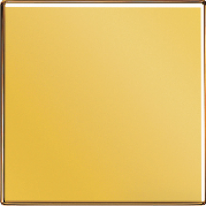 GO1561.07 LS 990 Блеск золота Накладка светорегулятора/выключателя нажимного