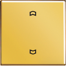GO5232F LS 990 Блеск золота Накладка нажимного электронного жалюзийного выключателя с ДУ (радио)