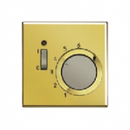 GOTR231PL LS 990 Блеск золота Накладка термостата комнатного с выключателем(мех TR231U,TR241U) 