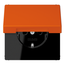 LC1520KIKL4320S LS 990 Orange vif(4320S) Розетка с/з с защ штор с крышкой безвинт зажим