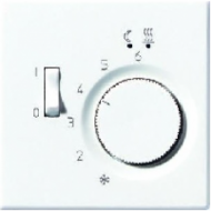 LSTR231PLLG LS 990 Светло-серый Накладка термостата комнатного с выключателем(мех TR231U,TR241U) 