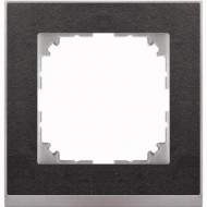 MTN4010-3669 M-Pure Decor 1-постовая рамка, сланец/цвет алюминия
