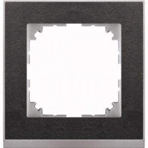 MTN4010-3669 M-Pure Decor 1-постовая рамка, сланец/цвет алюминия