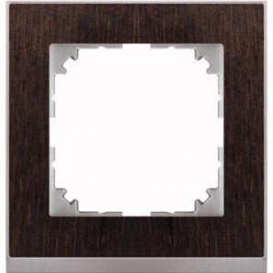 MTN4010-3671 M-Pure Decor 1-постовая рамка, венге/цвет алюминия