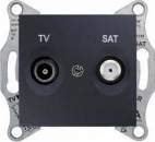 SDN3401970 TV/SAT розет. проходная, графит