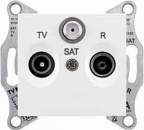 SDN3501221 TV/R/SAT розет. проходная, бел.
