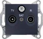 SDN3501270 TV/R/SAT розет. проходная, графит