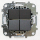 Z2260.1 AN NIE Zenit Антрацит Светорегулятор нажимной 60-500W универсальный, 2 мод