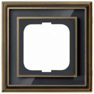 1754-0-4585 (1721-845-500) BJE Династия Античная латунь/Черное стекло Рамка 1-ая