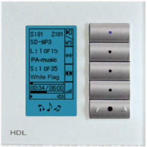 SB-DLP-MEU Клавишная настенная панель с экраном DLP, европейский стандарт