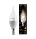 Лампа Gauss LED Candle Tailed Crystal Clear E14 4W 2700K 1/10/50